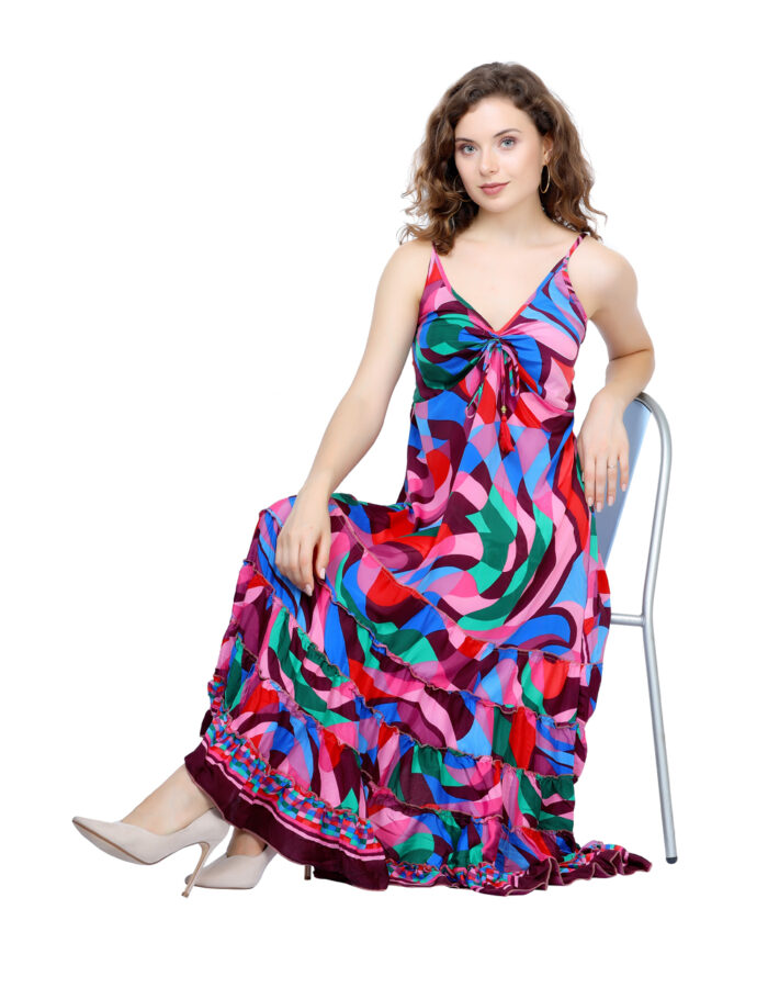 Long Frill Dress